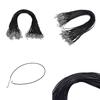 100Pcs Wax Line Necklace Pendant Charms Cord Beads String Lobster Strap Rope Diy