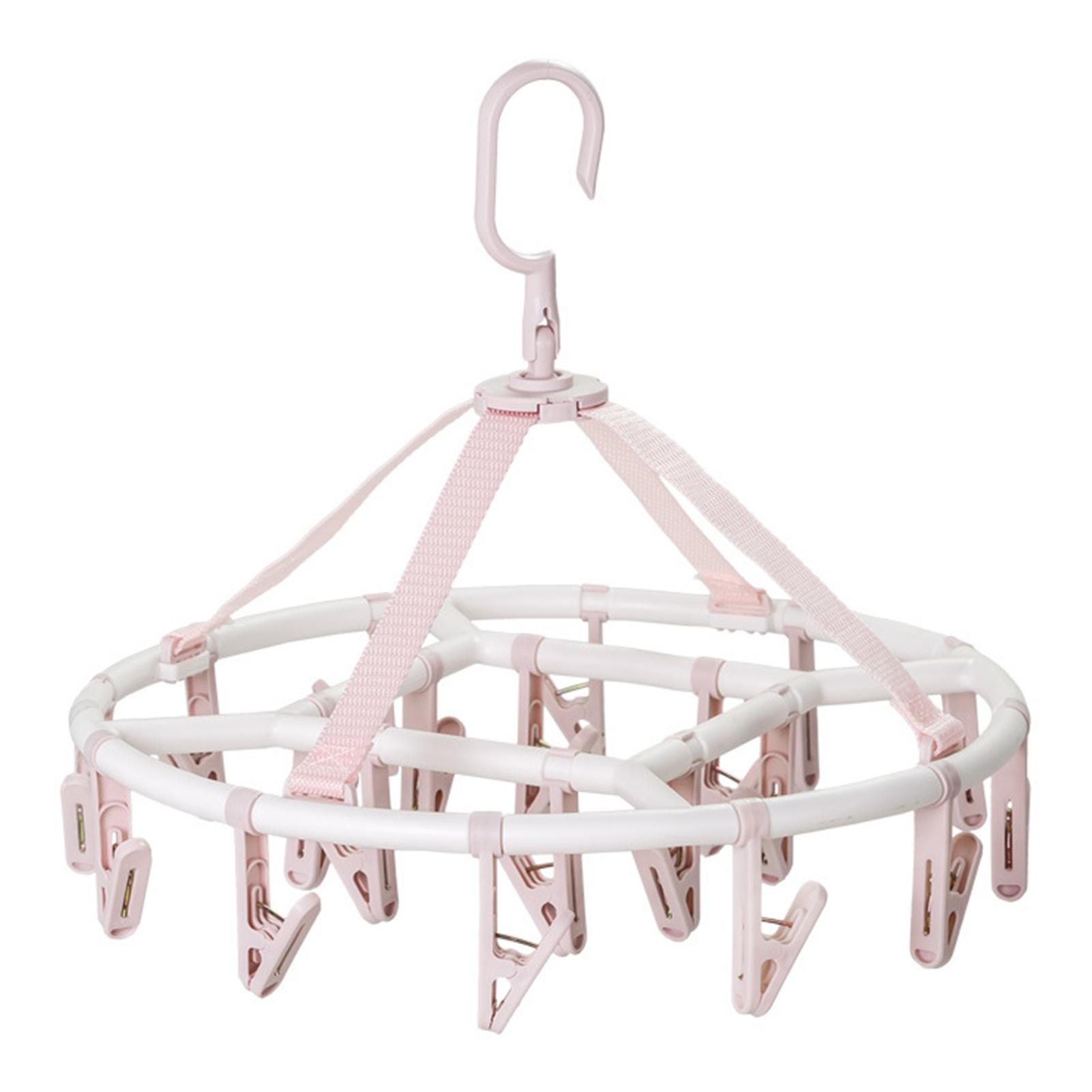 

Multi Clips Socks Drying Hanger Strong Bearing Capacity For Hanging Neckties Bra Panty