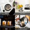 6 Pcs Vinyl Record Coasters Set Non-Slip Coasters for Drinks Retro Record Player Coasters for Music Lovers Kitchen Decoration