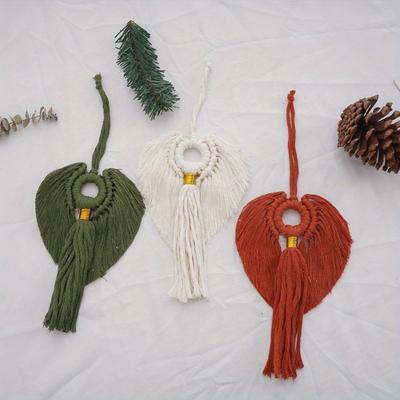 1pc Hand-woven Five-pointed Star Pendant Bohemian Cotton Wall Hanging Gift Gifts.