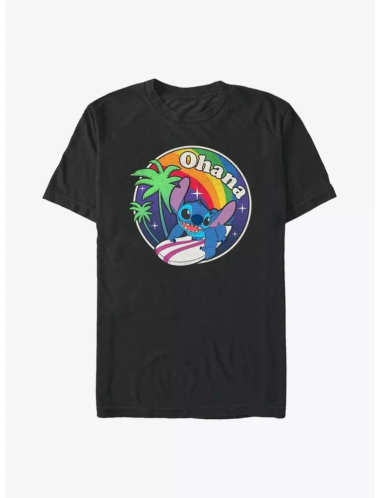 Lilo Stitch Ohana Rainbow Redux T Shirt Size S 4XL Gift For Friends