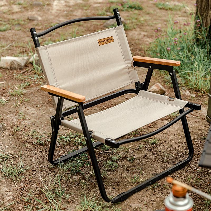 Mountain Guest Portable Kermit Chair: Camping, Fishing & Beach Folding Stool with Backrest