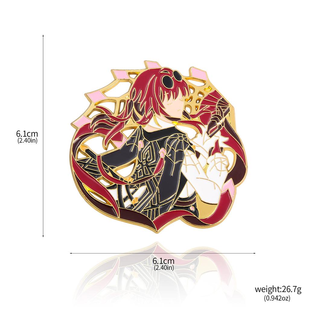 Honkai Star Rail Cartoon Character Brooch Alloy Decorative Pin For Fans