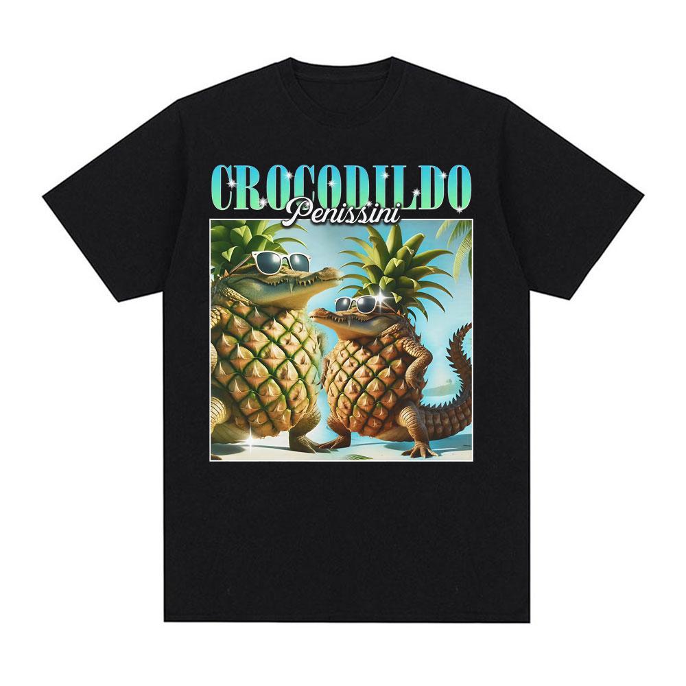 

Crocodildo Penissini Funny Italian Brainrot Meme T-shirt Men Women Fashion Gothic Oversized T Shirt High Quality Comfort T-sh... S разноцветный