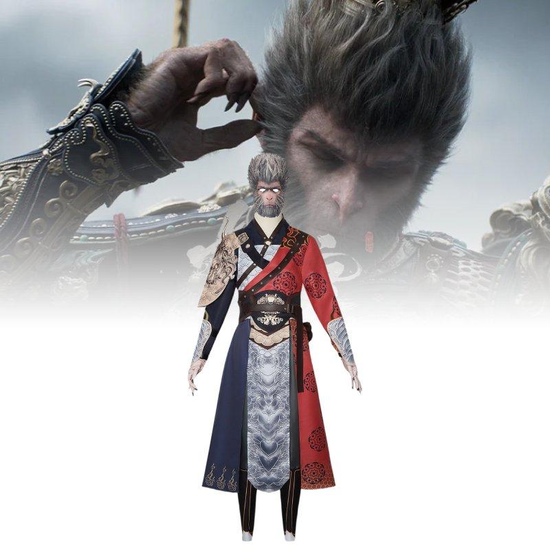 Black Myth Wukong Character Halloween Costume Set Performance Cosplay Clothes