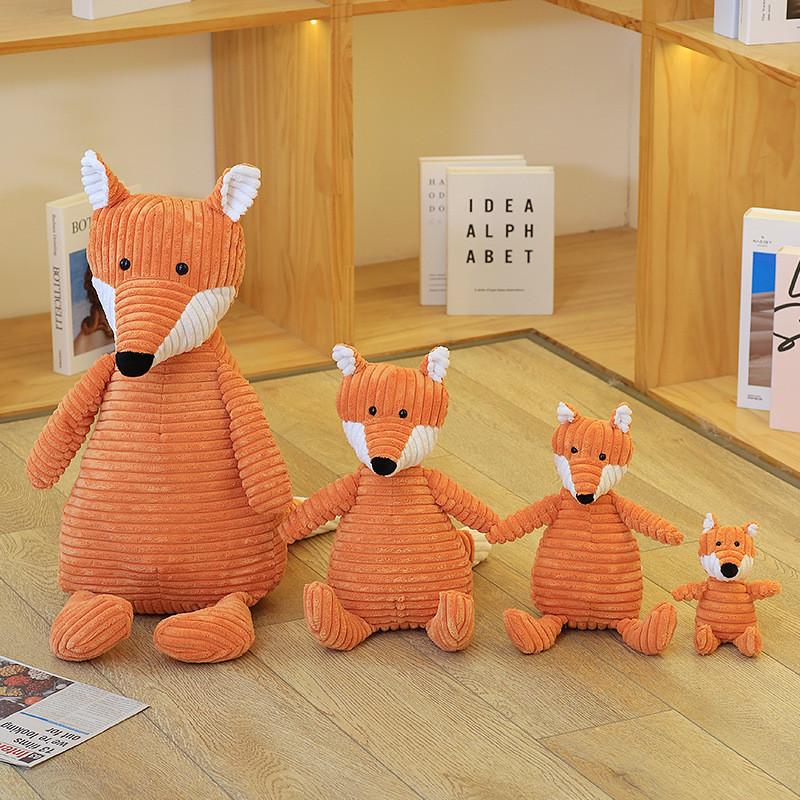 Fox Animal Soft Plush Toy With Pp Cotton For Kids Room Decor And Comfort Gift