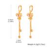 Gold Color Heart Butterfly Drop Earrings for Women Zircon Tassel Ball Hoop Party Wedding Gift Trendy Statement Earrings