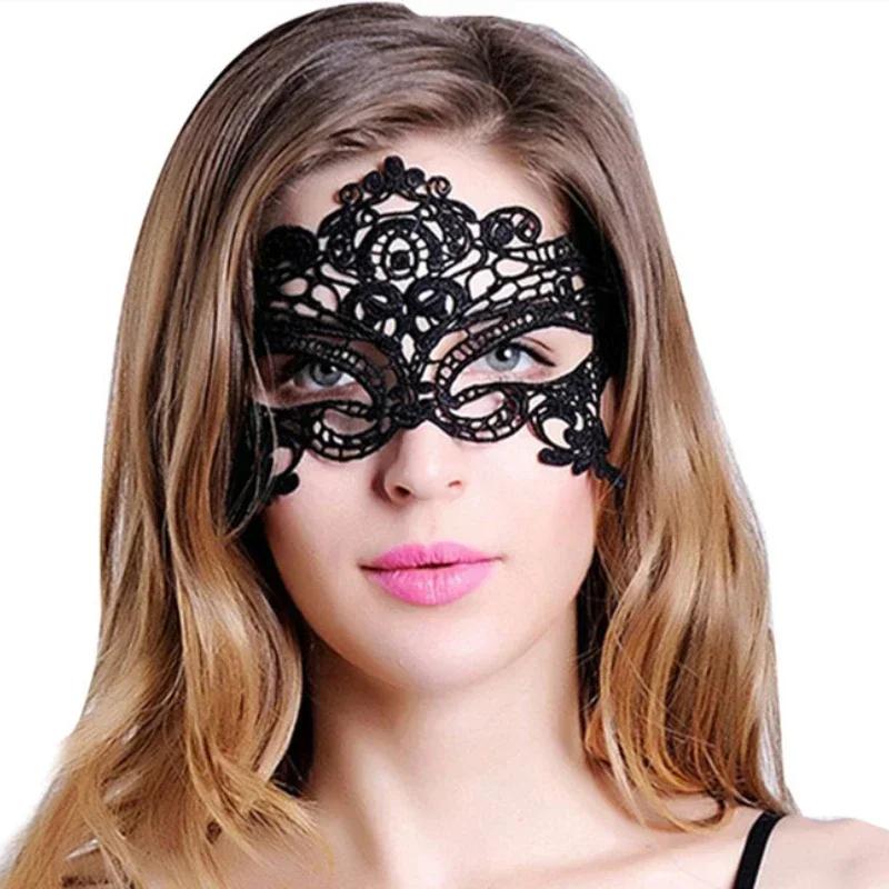 Sexy Lace Mask Women Eye Masquerade Halloween Party Masks Masked Ball Cosplay Masque Venetian Costumes Carnival Half Face Mask