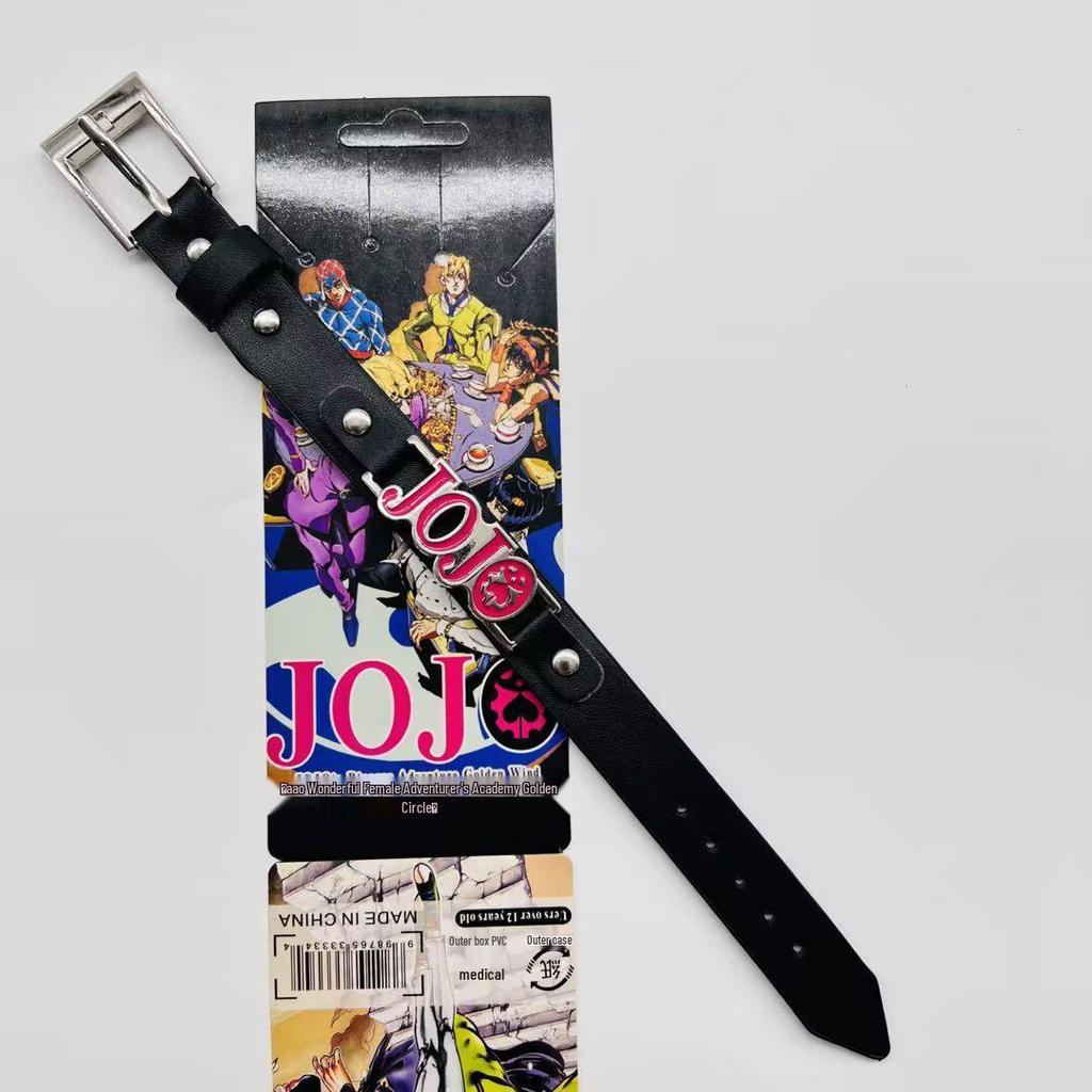 Anime Mix Faux Leather Bracelet: Attack on Titan, Naruto, Jujutsu Kaisen, Demon Slayer, Fairy Tail, Death Note.