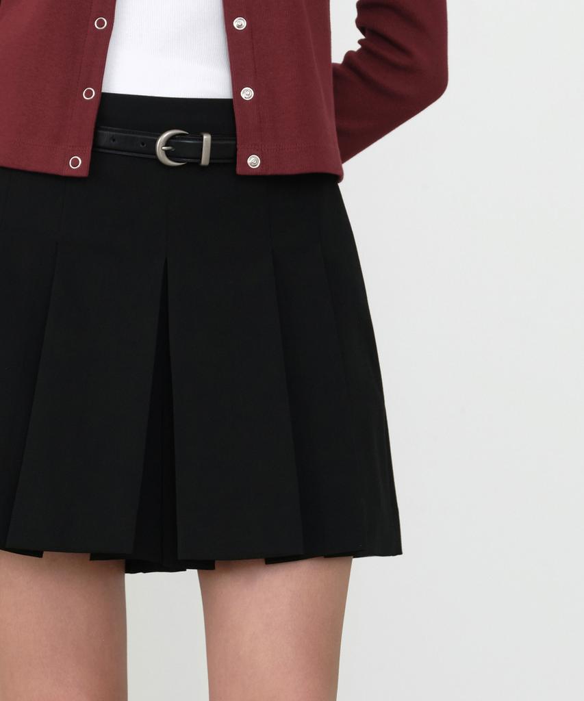 MUSINSA STANDARD WOMAN Women'S Mini Skirt Slacks [Black]
