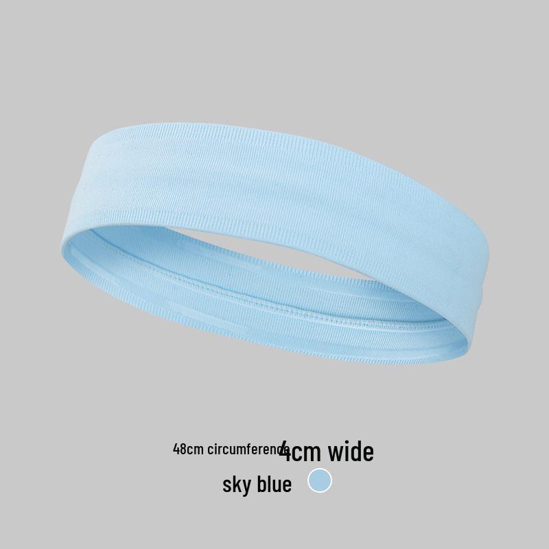 Unisex Quick-Dry Knitted Yoga Headband - Wide Sweatband for Fitness & Running