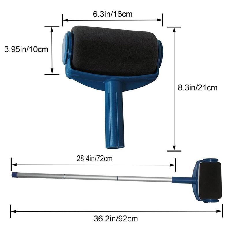 Paint Runners Household Paint Roller Brush Set Drum-type Continuously Paint Without Dipping & Dripping