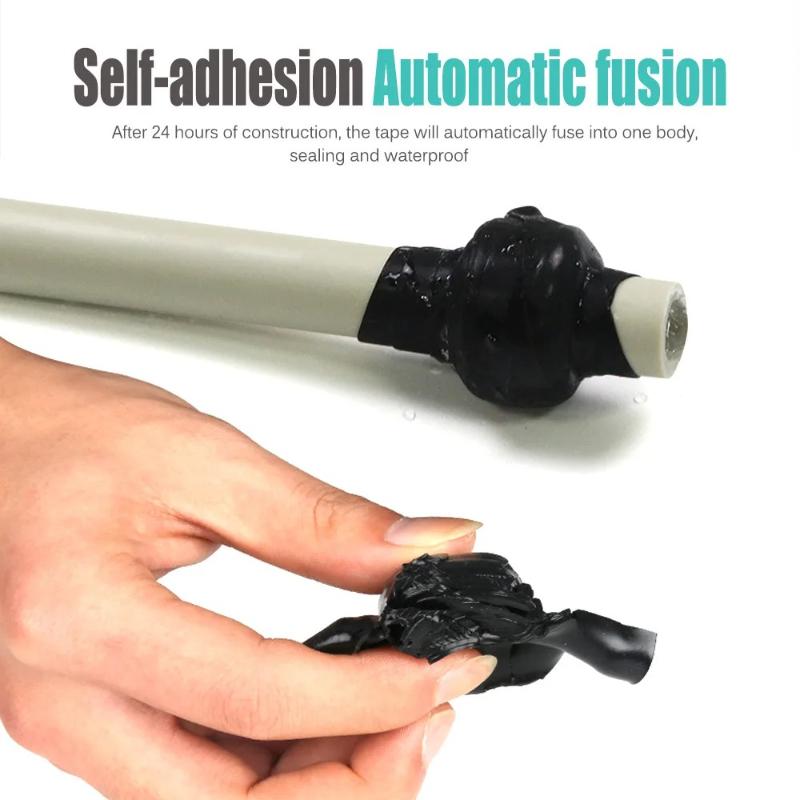 Repair of High Temperature and High Pressure Water Pipe Waterproof and Leak Proof Tape, Insulation Self-adhesive Silicone Tape