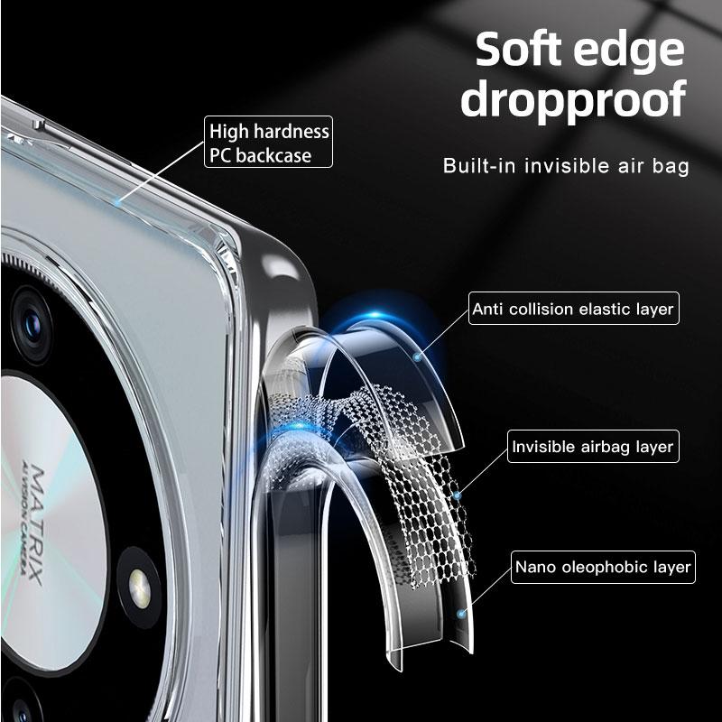 For Honor X50 Magsafe Magnetic Matte PC Phone Case For Huawei Honor 90 Pro Wireless Charging Adsorption Back Cover
