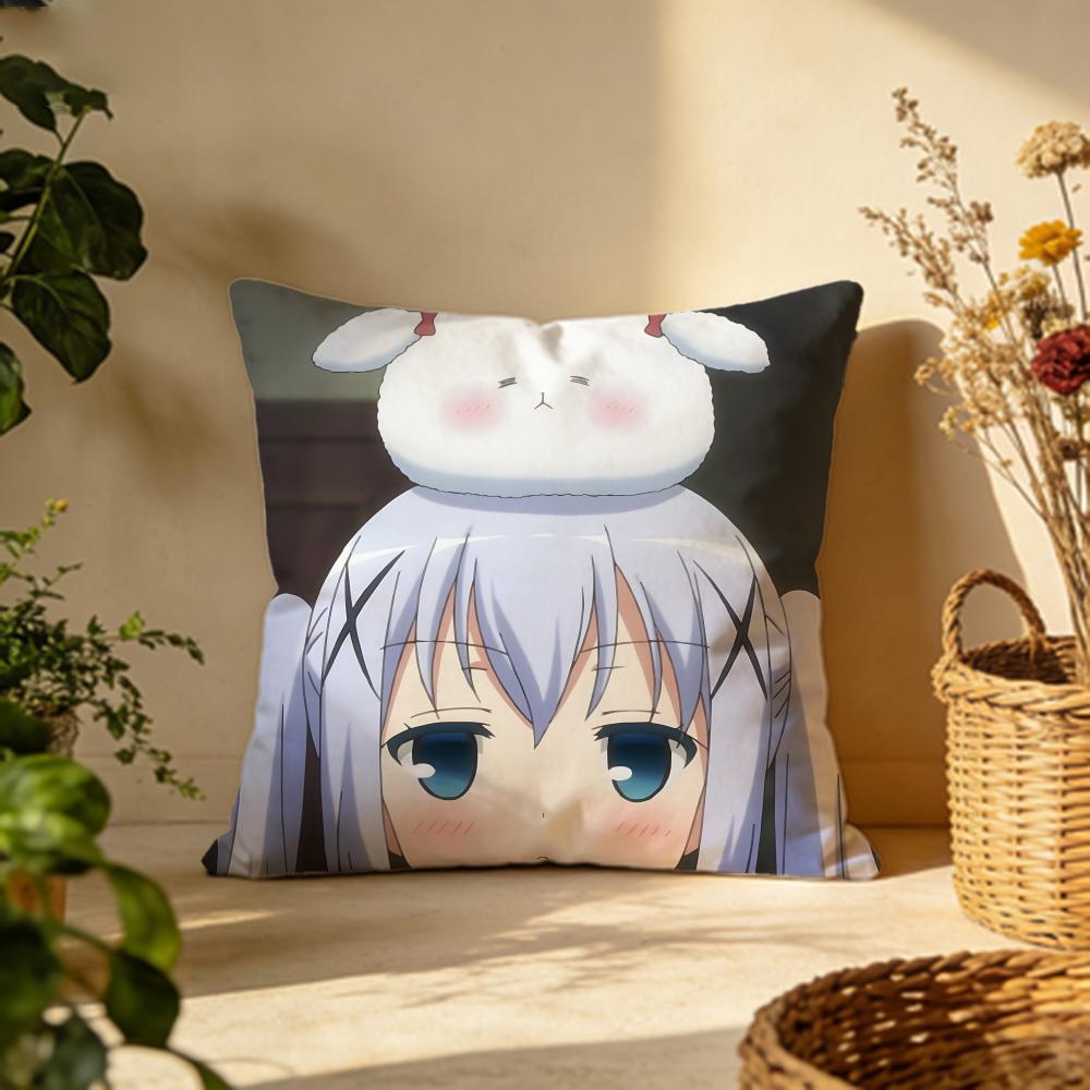 Fashion IIs the Order a Rabbitied Cushion Cover Versatile DoubleSided Pillow Case Fit for Sofa Bed Car Daily Decor
