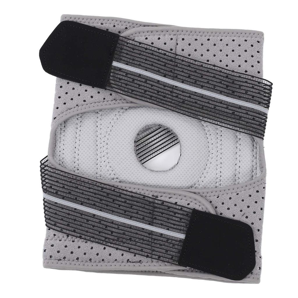 Knee Support Brace with Patella Silica Gel Pads Adjustable Compression Knee Sleeve Strap for Cycling Basketball Running