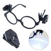 2pcs Mini Flashlight Universal Glasses Reading Lamp- 360° Rotary-Eyeglass Clip Lantern Eyeglass Flexible LED Night-Light