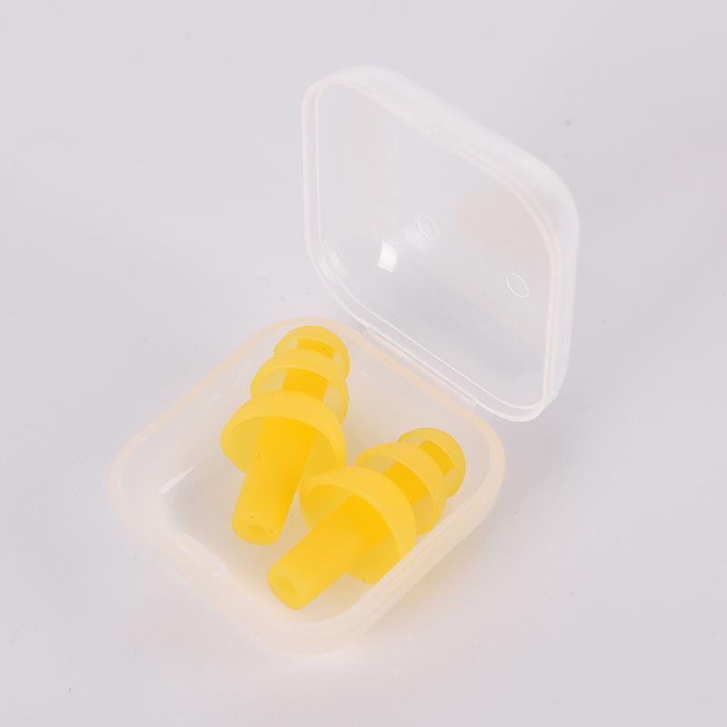 Soft Silicone Earplugs Reusable Ear Plugs Sleep Swimming Work Noise Reduction