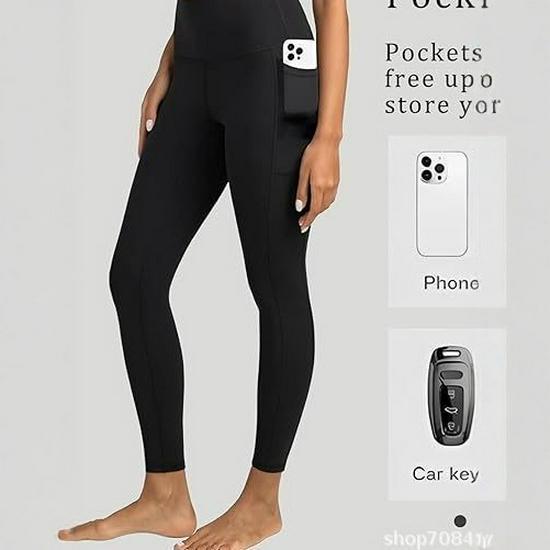 

TK Sports Quick-Dry High-Waisted Yoga and Fitness Tights 2X Large чёрный