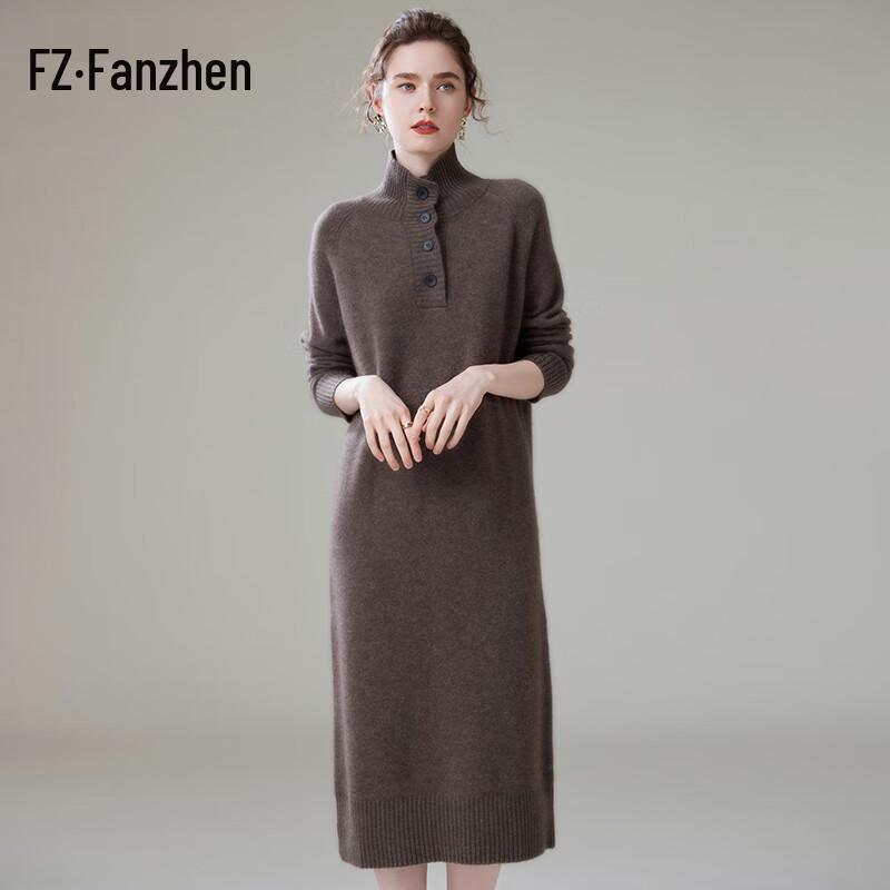 

Women s Winter Cashmere Blend Knitted Midi Dress One Size