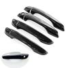 Funduoo for Peugeot 4008 2017 2018   Glossy Black Chrome Car Door Handle Cover Trim Sticker Styling Accessories
