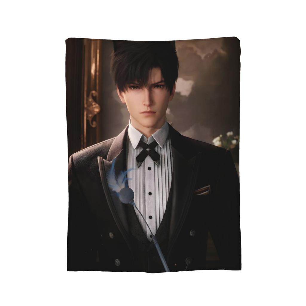 Love And Deepspace Zayne Blanket Flannel Winter Multi-function Soft Throw Blanket for Home Travel Bedding Throws