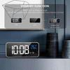 Sveglia Digitale HOMVILLA con Ampio Display LED della Temperatura, Sveglia Specchio Portatile con Doppio Allarme Orario di Sonno Dimmer a 4 Livelli Regolabile