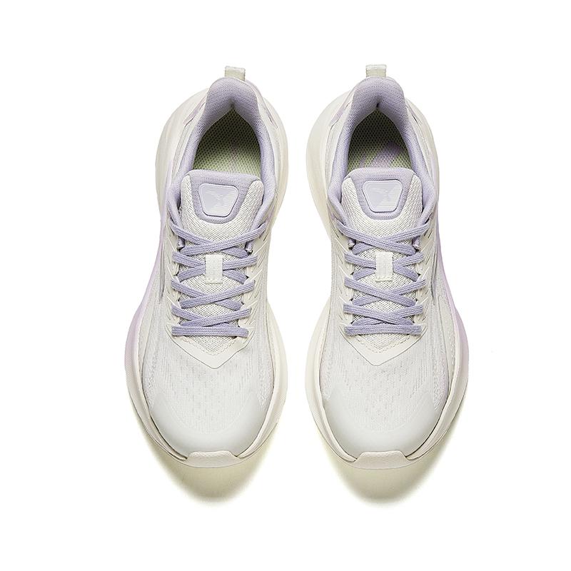 Anta Duci 5 Comfortable Versatile Shock Absorbing Durable Low Top Casual Running Shoes Women Sneaker White Purple 922525572F-51