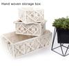 Multipurpose Sturdy Cotton Weave Storage Box Accessory for Tissues and Remote Controls Stylish Home Decoration