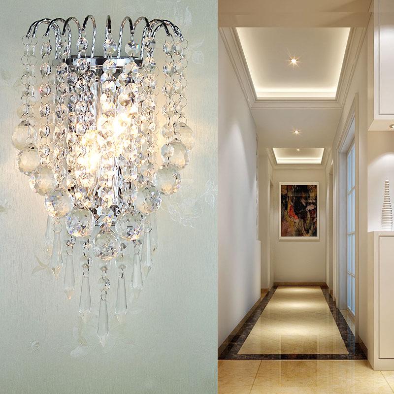 Double Head Modern Crystal Wall Lamp for Bedroom and Living Room