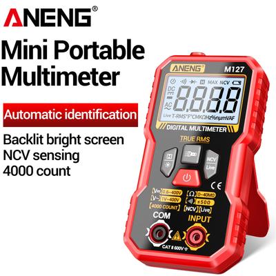 M127 Digitales Automatisches Multimeter Professioneller 1V-400V AC/DC Spannungstester 4000 Zählungen NCV Ohm Amperemeter Widerstandserkennung Werkzeuge
