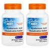 Doctor's Best Hyaluronic Acid + Chondroitin Sulfate with BioCell Collagen Veggie Capsules, 60 Count (Pack of 2)