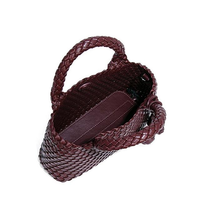 Fashion Woven Handbag Women's New Soft Leather Bag Small Shoulder Messenger Bag Fashion Versatile Hand Carry Small Tote Bag