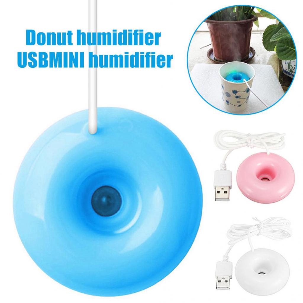 Blue Portable Mini USB Humidifier Doughnut-shaped Small Mist Atomization Spray Humidifying Device for Home Dormitory Office Car Blue Portable Mini USB Humidifier Doughnut-shaped Small Mist Atomization Spray Humidifying Device for Home Dormitory Office Car