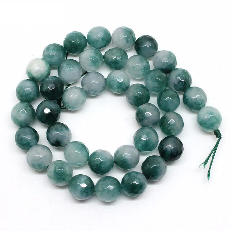 

4/6/8/10/12 мм натуральный граненый розовый зеленый халцедоновый нефритовый камень круглые бусины для изготовления ювелирных изделий 15 дюймов 6mm