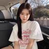 Women's Fashionable Fashion Foreign Style Short-sleeved T-shirt Women's Top Spring and Summer Loose Half-sleeved T-shirt Versatile Cotton Top