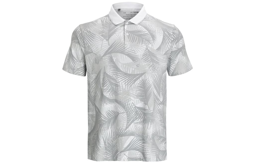 Under Armour Iso Chill Polo Shirts Men s White Polo Collar Moderate Straight Fit 1377367-100 XL