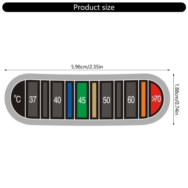 Temperature Display Sticker Thermometers Sticker Adhesive Bottle Thermometers Strips Displays Temperature In Degrees