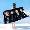 Korean Kpop Group A-Aespas Anime Beach Swimming Towel Soft Absorbent Washcloth Children's Gifts for Kids Travel Camping Gym