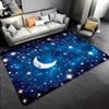 Starry Night Sky Area Rug, Non-Slip Washable Floor Mat for Living Room Bedroom Dining Room, Elegant Home Decor Carpet