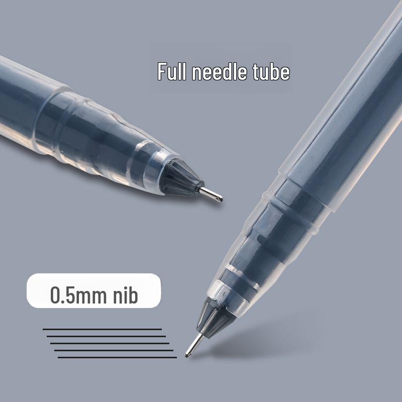 High-Capacity Needle Point Gel Pen, 0.5mm, for Students and Exams
