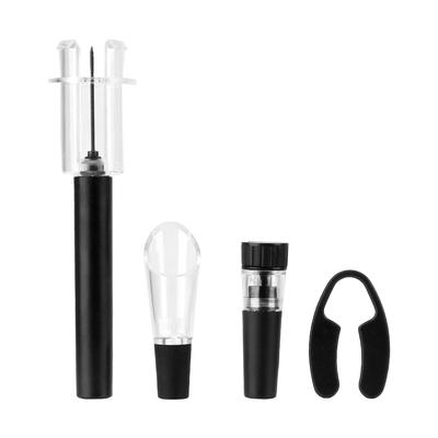 Air Pressure Vacuum Wine Stopper Wine Pourer Wine Cutter 4 piece/Set Pin Type Air Pump Wine Opener Bar Accessories
