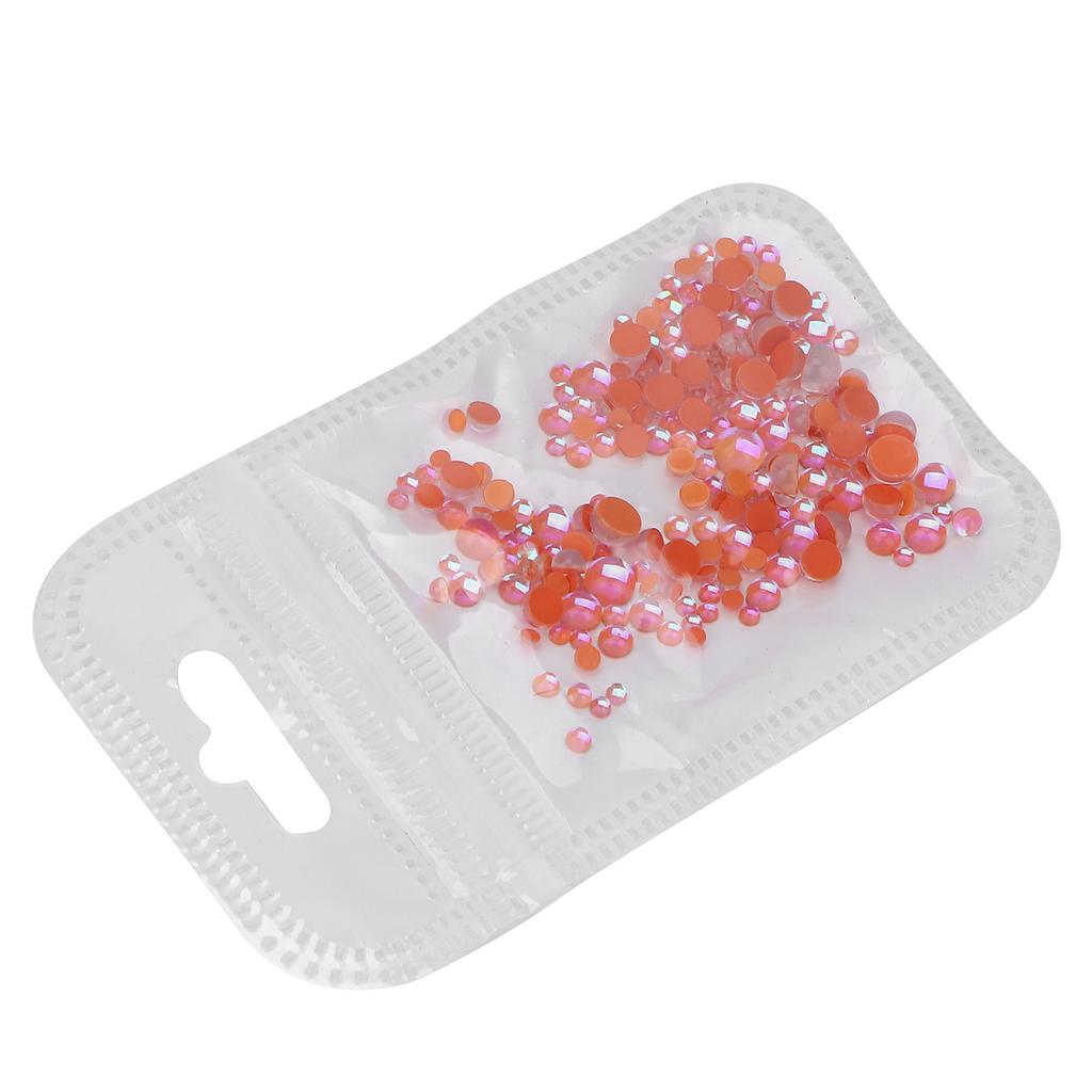 300Pcs Nail Making Decoration Mixed Size DIY Flat Back Half Hound Mixed Size Bead02