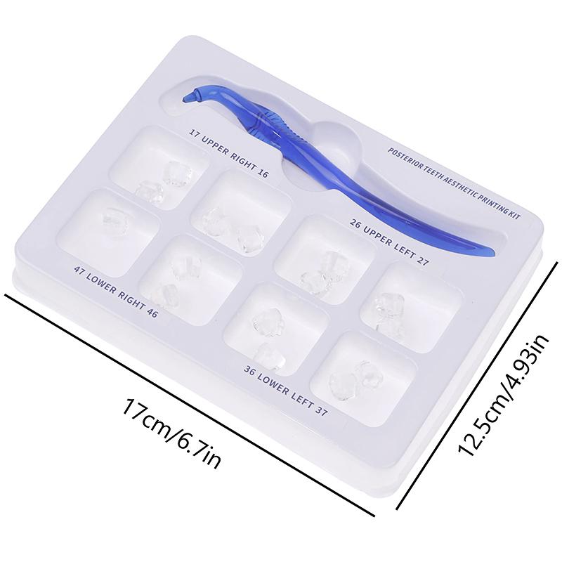 Dental Posterior Teeth Aesthetic Printing Mould Kit Resin Reshape Fissure Printing Stamp Restoration Filling Tools Supplies