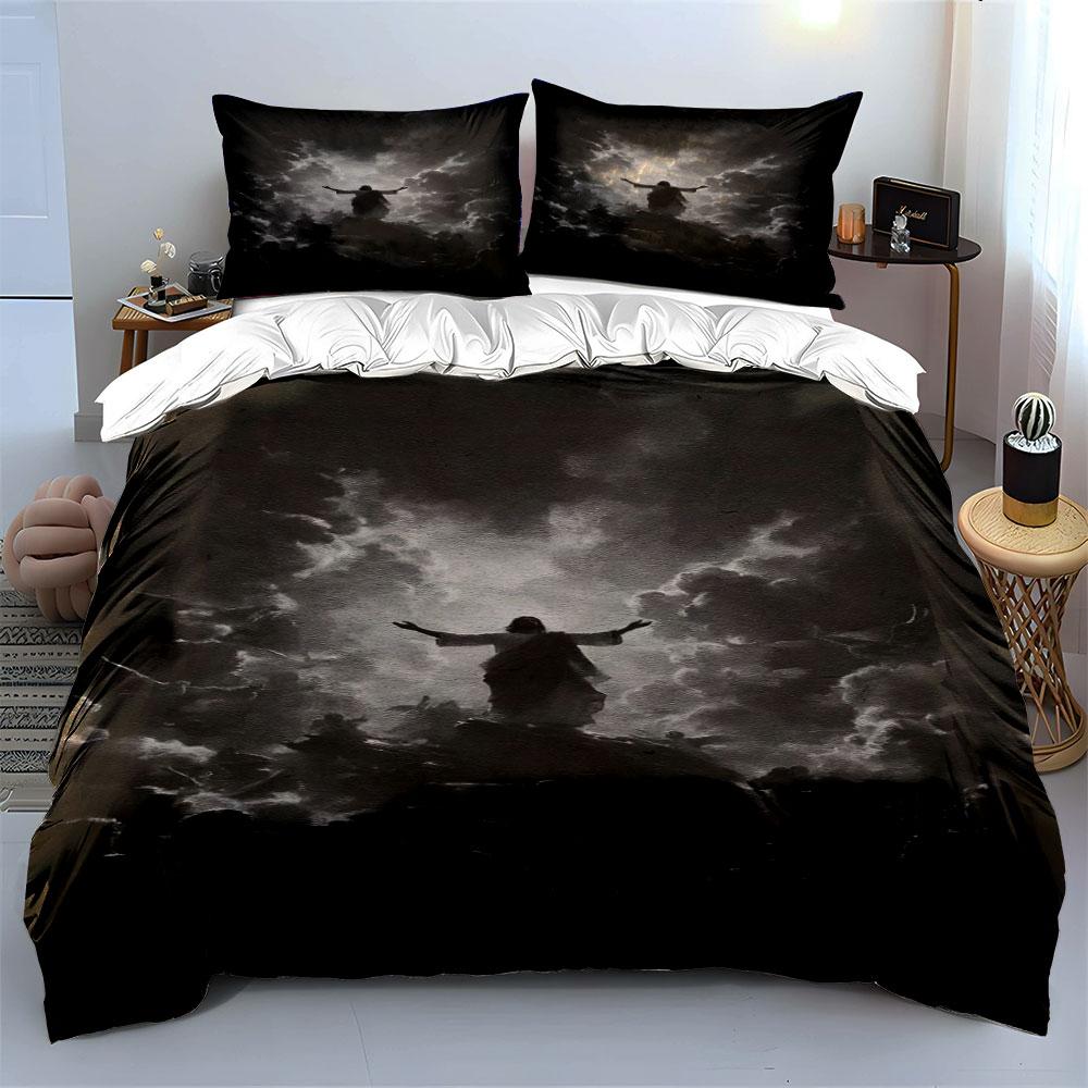 Silhouette Amid Dramatic Clouds. Bedding Sets Duvet Cover Sets Duvet Covers Pillowcases(1 * Duvet Cover 2 * Pillowcases, Without Duvet Insert)