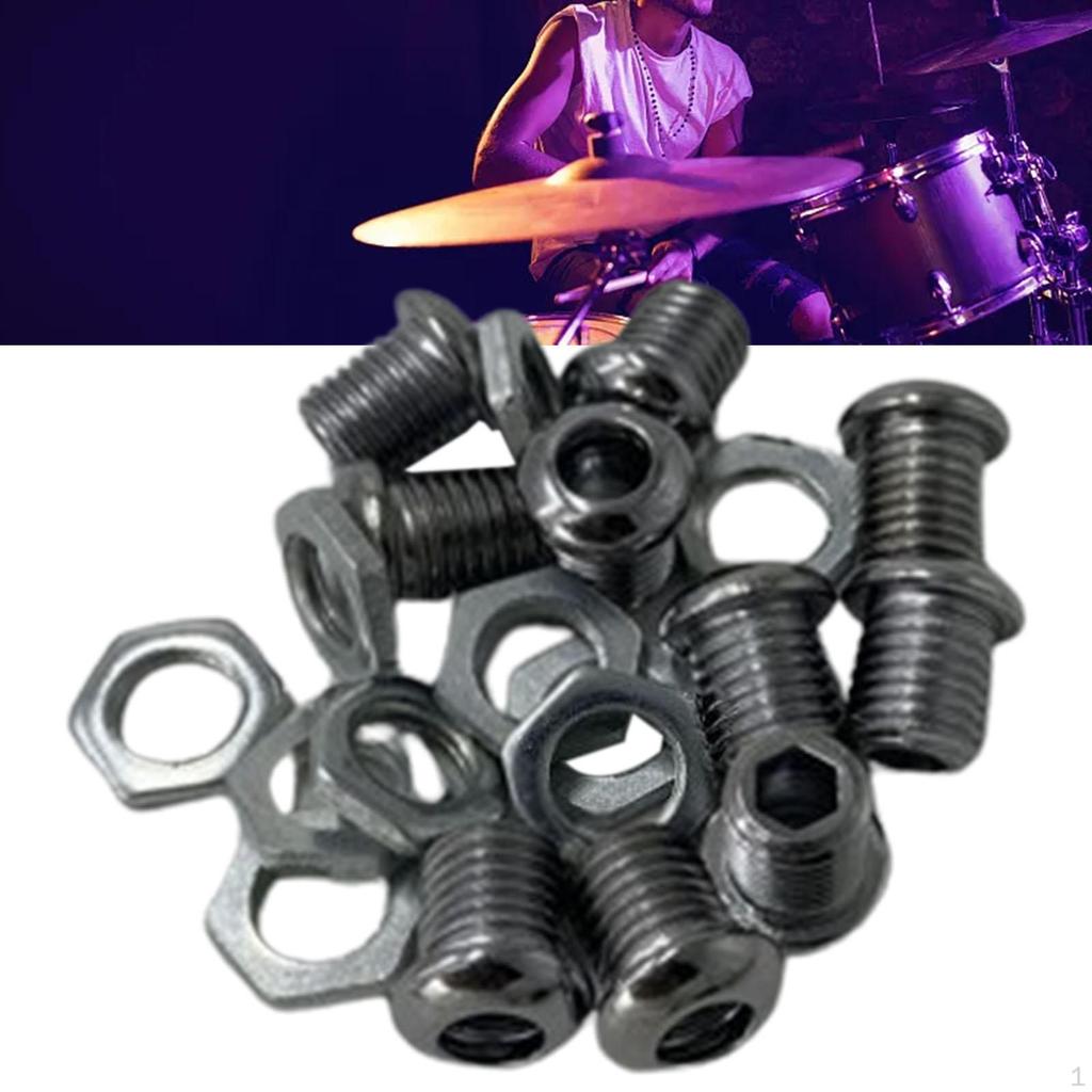 10 Pieces Air Vent for Drums Drum Strainer 1/2" Parts Tom Snare Gear Hardware Part
