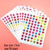 Golden Star and Flower Reward Stickers for Children - Ideal for Kindergarten Praise