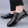 Men's Plus Size Genuine Leather Breathable Casual Shoes - Lace-up Driving Loafers with Soft Sole