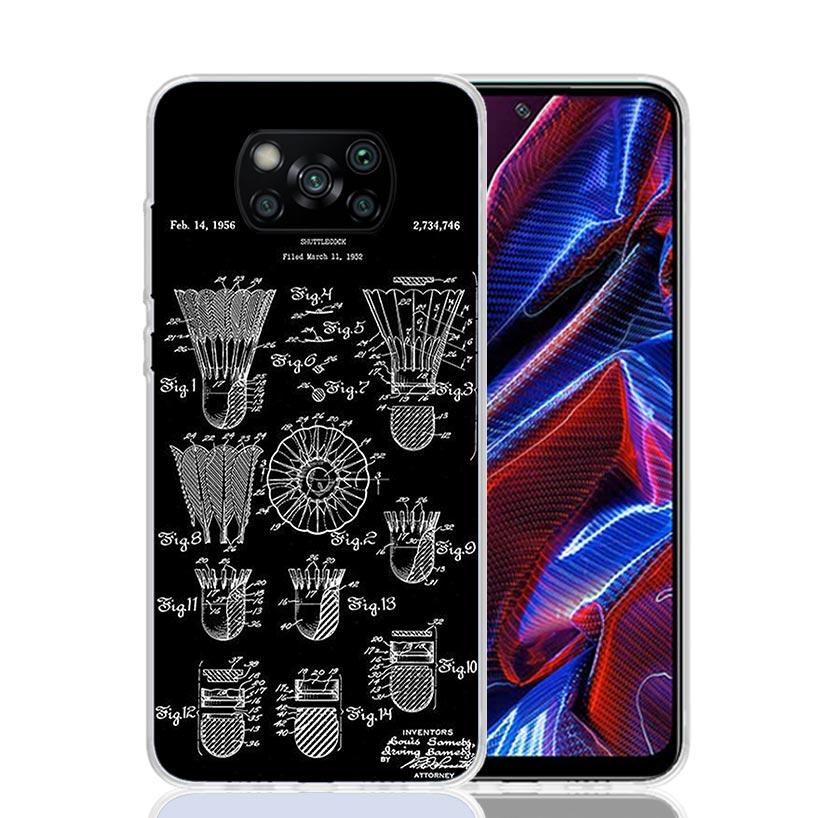 Badminton Sport Phone Case For Xiaomi Poco X7 X6 X5 Pro F7 Ultra Redmi 15C 15 13 13C 12 12C 10 10A 10C 9 9A 9C 9T Cover Poco X7