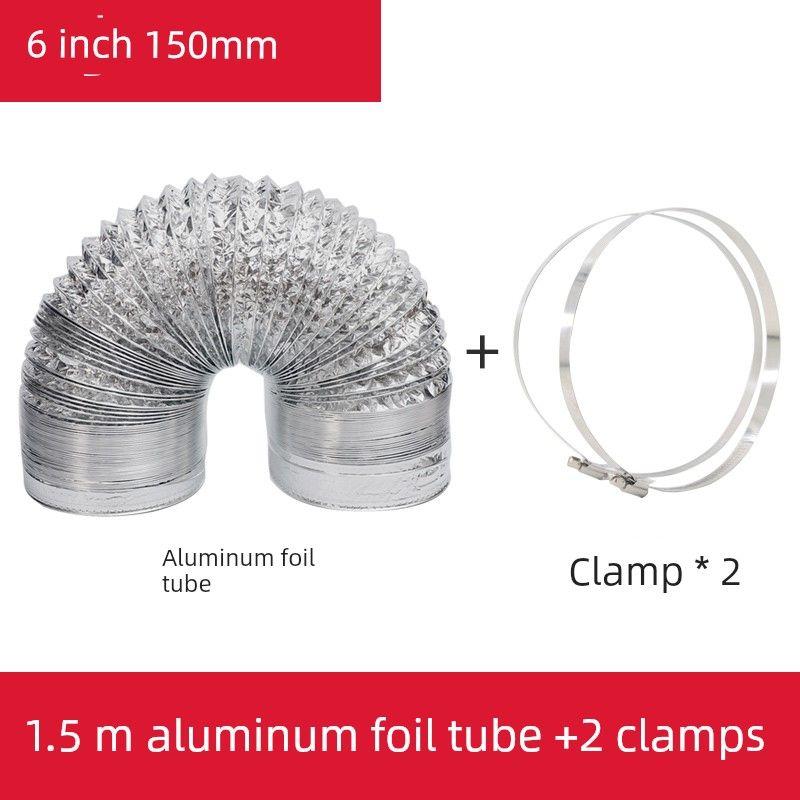 Exhaust Fan Exhaust Duct Thickened Aluminum Foil Vent Pipe Ventilating Fan Hose Kitchen Range Hood Smoke Vent Tin Paper Tube
